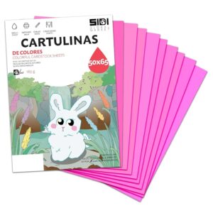 Cartoncino 50x65 Rosa Fluo 185 g Cartoncino fluorescente per lavoretti creativi