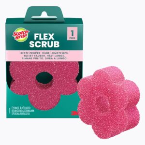 Scotch-Brite Spugna Piatti Flex Scrub Rosa Antigraffio Flessibile