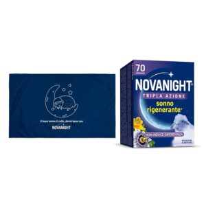 Novanight Tripla Azione Melatonina per Dormire