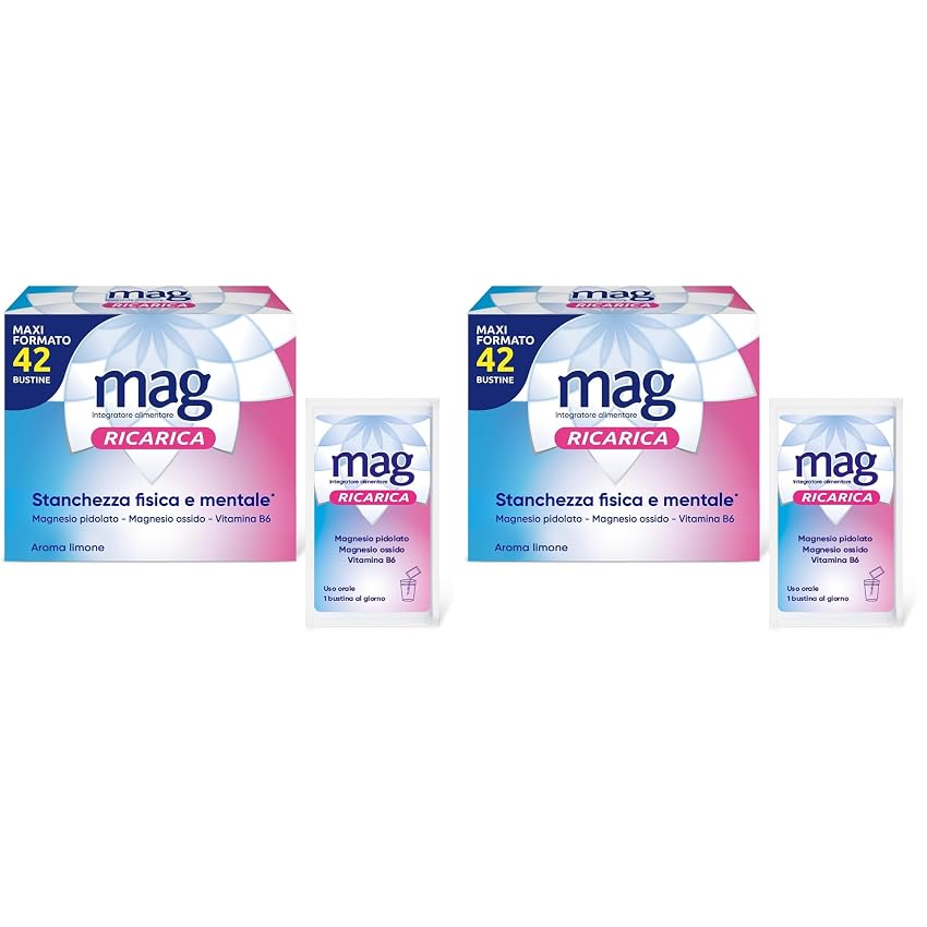 Mag Ricarica - Integratori per Adulti con Magnesio Pidolato