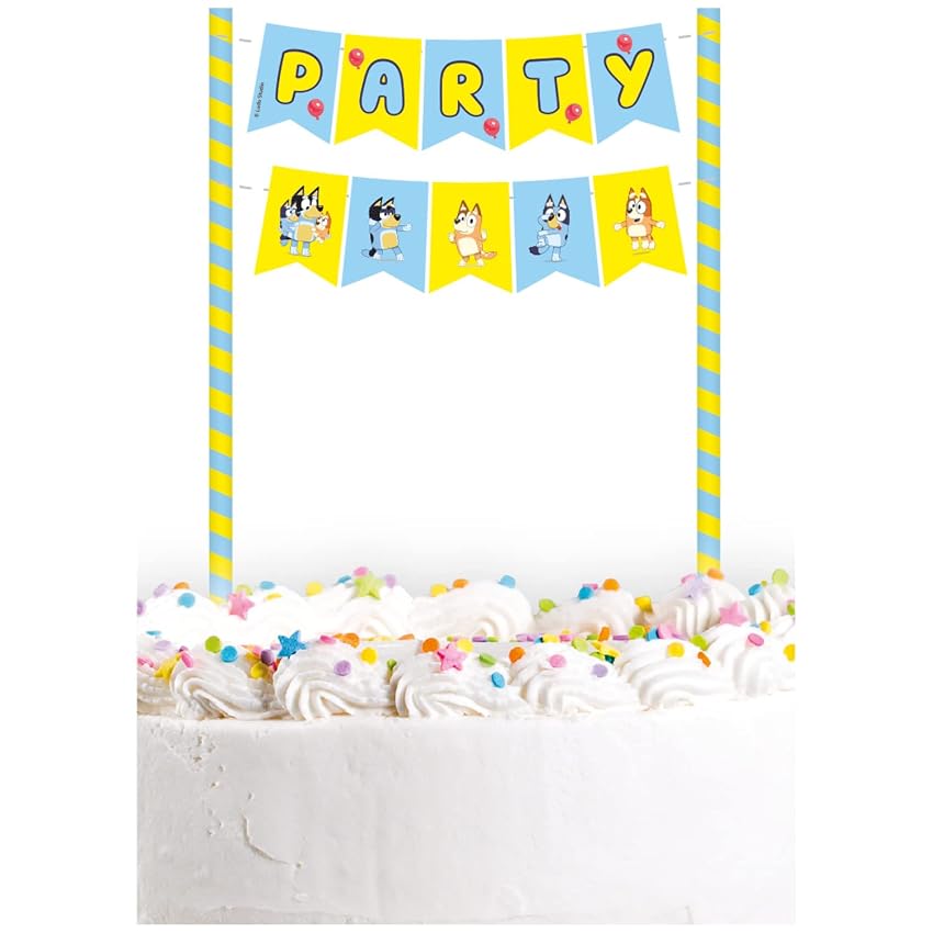 Amscan 9915647 - Decorazione per torta con bandierine