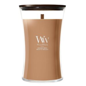 WoodWick Candela profumata | Candela a Clessidra Grande | Hazelnut Roast | Regali Perfetti per Donne