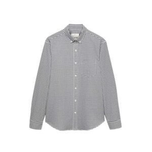 Marks & Spencer Camicia Oxford a Quadri in Puro Cotone Ultimate Uomo Nero