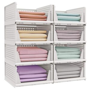 SONGMICS Set di 8 Organizer per Armadio Pieghevole