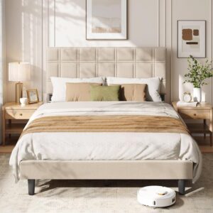 VASAGLE Struttura Letto Imbottita