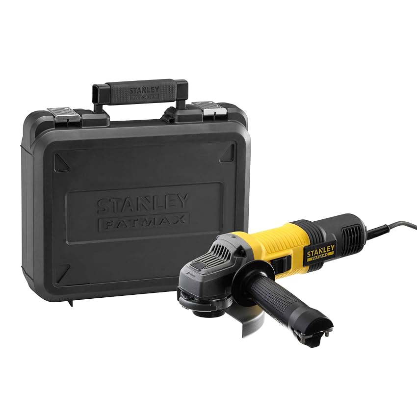 STANLEY FATMAX FMEG220K-QS Smerigliatrice Elettrica a Filo con Valigetta