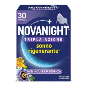 Novanight Tripla Azione Melatonina per Dormire