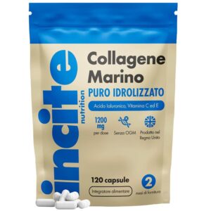 Incite Nutrition Collagene Marino 1200mg | Integratori di capsule di collagene ad