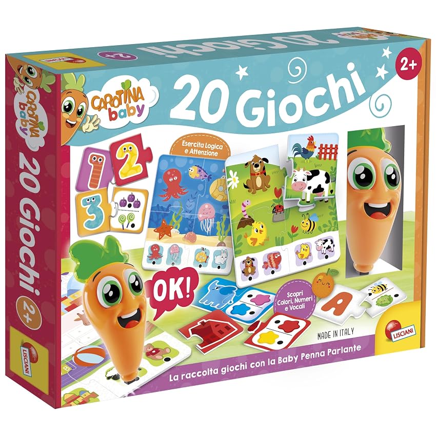 Lisciani Giochi - Carotina Baby Penna Parlante 20 giochi educativi