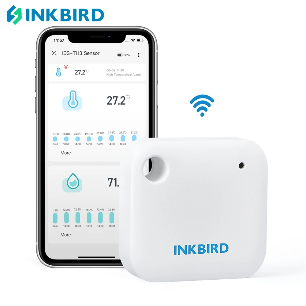 INKBIRD termometro digitale igrometro IBS-TH3 WiFi Indoor temperatura ambiente misuratore