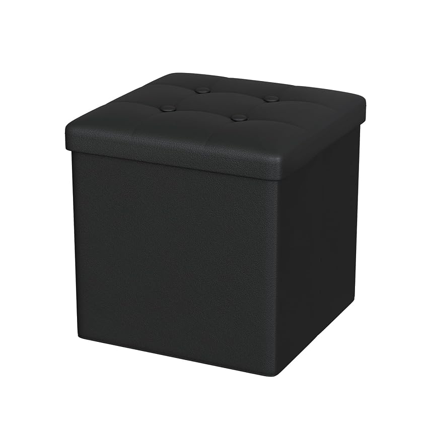 Oak & Tea Pouf portaoggetti in pelle PU