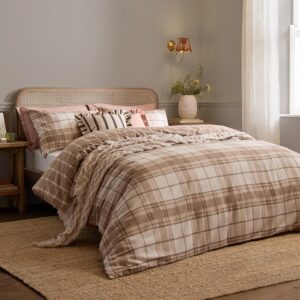 furn. Wylder Braemar Check Set Copripiumino (Naturale - Doppio)
