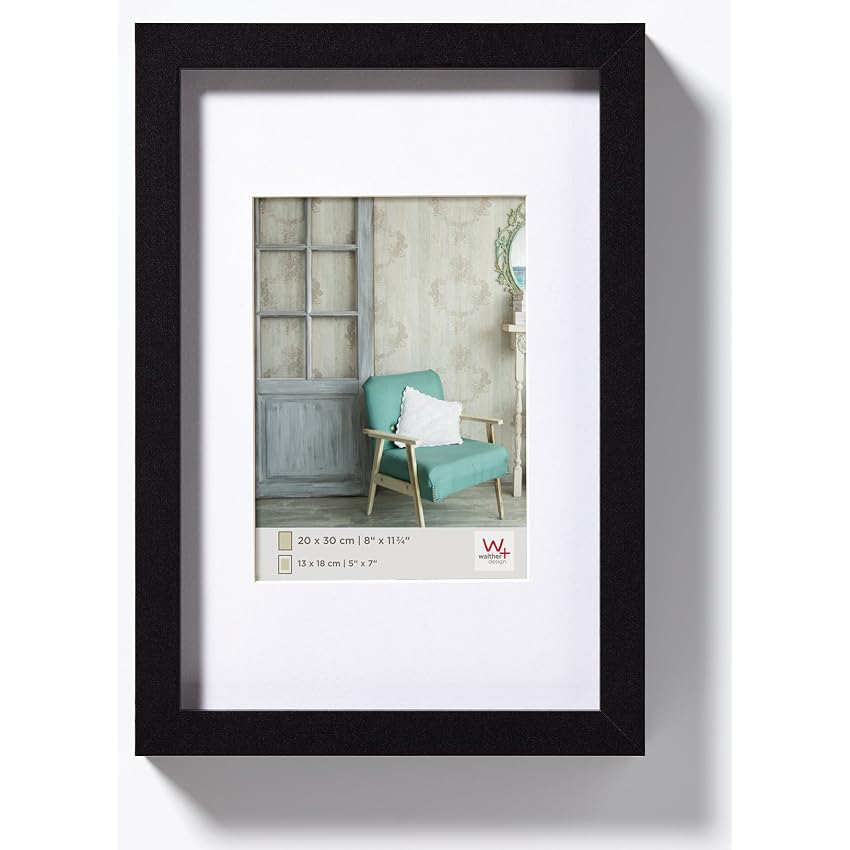 walther design Nero 13 x 18 cm Cornice in Legno di Stoccolma EA318B