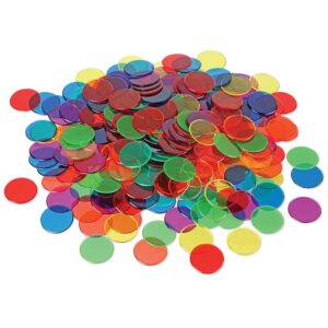 Learning Resources Dischetti Trasparenti Colorati (250 pezzi)