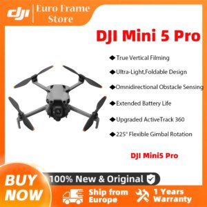 Drone DJI Mini 5 Pro ultraleggero e pieghevole con fotocamera CMOS da 1 pollice con