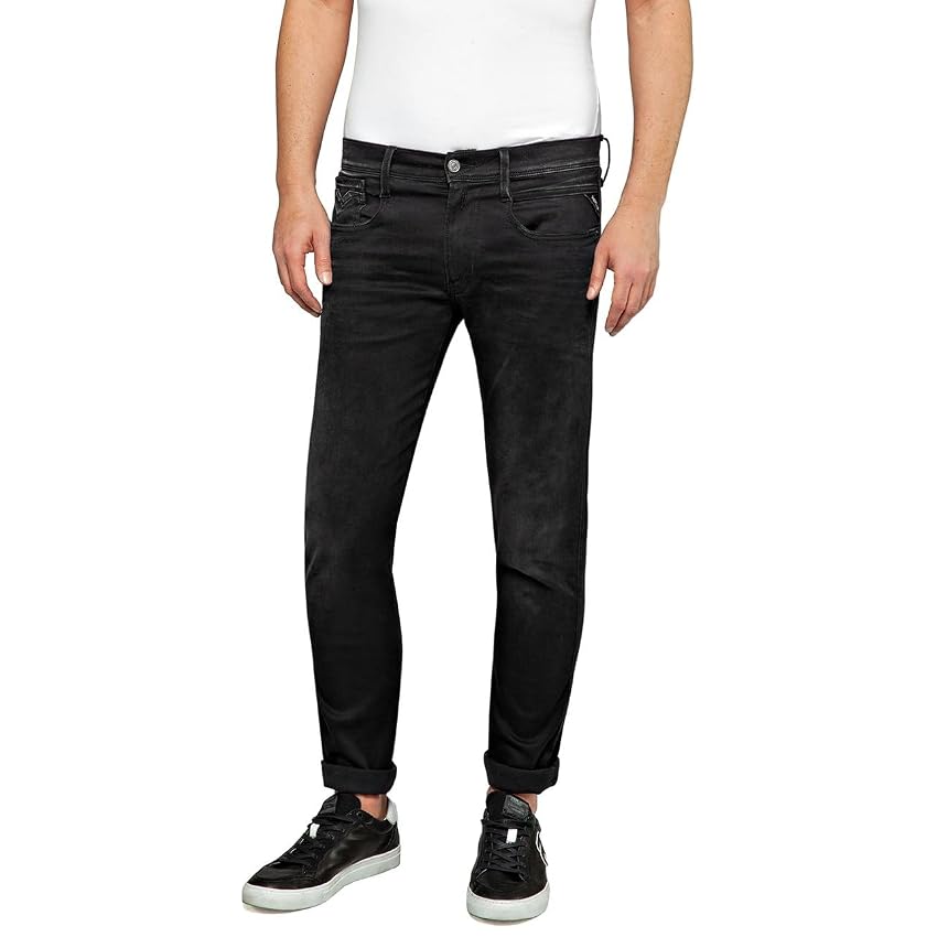 Replay Jeans Hyperflex Slim-Fit Anbass da Uomo con Elasticità
