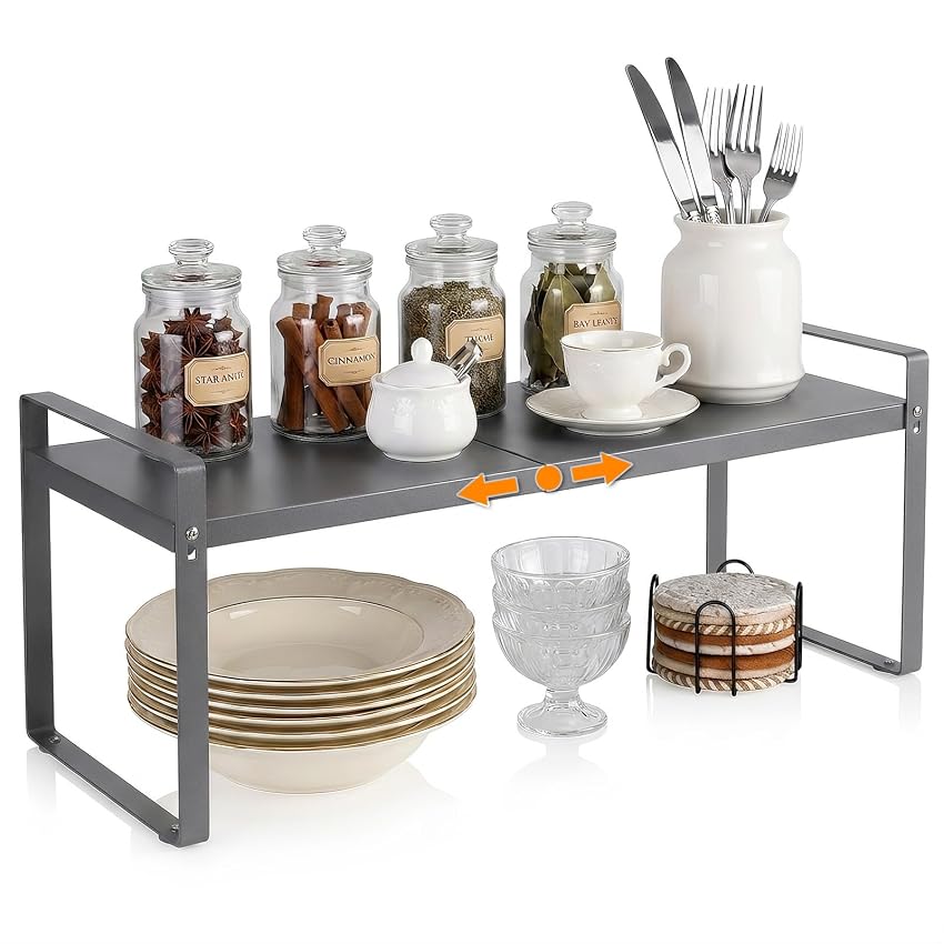 VINATO Scaffale da Cucina Espandibile (37-62 cm)