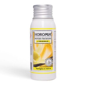HOROMIA Profumo per Bucato Vaniglia e Mirra 50ml - Profuma Bucato per Lavatrice e Asciugatrice