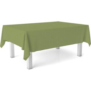 ECOMMERC3 Tovaglia plastificata antimacchia rettangolare 260x140 cm Verde