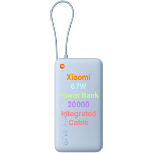 Xiaomi Power Bank 67W 20000 (Cavo Integrato)