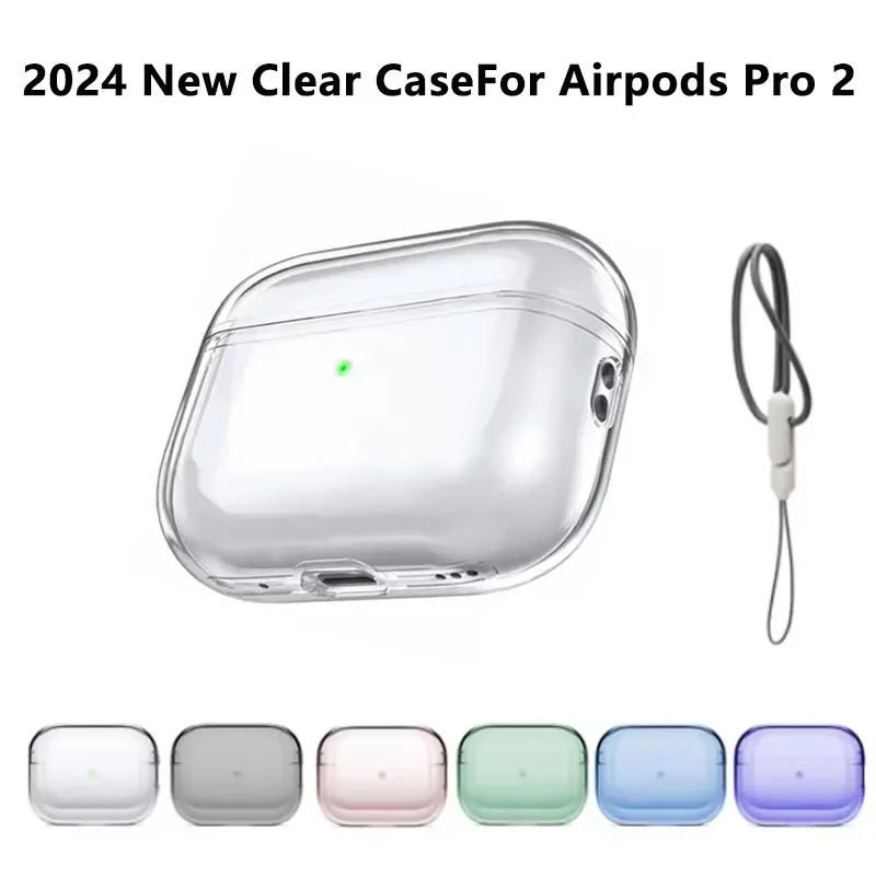 Custodia protettiva trasparente per auricolari Airpods Pro 2 Custodia antiurto in