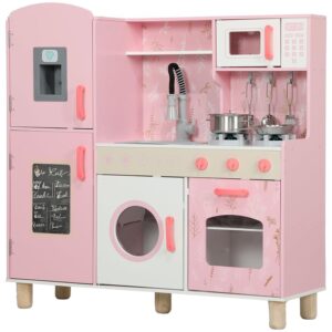 AIYAPLAY Cucina Giocattolo in Legno per Bambini 3+ Anni con Fornelli