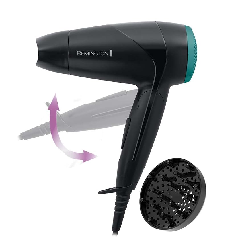 Remington Asciugacapelli 2000W - Pieghevole e Potente - Asciugacapelli da Viaggio