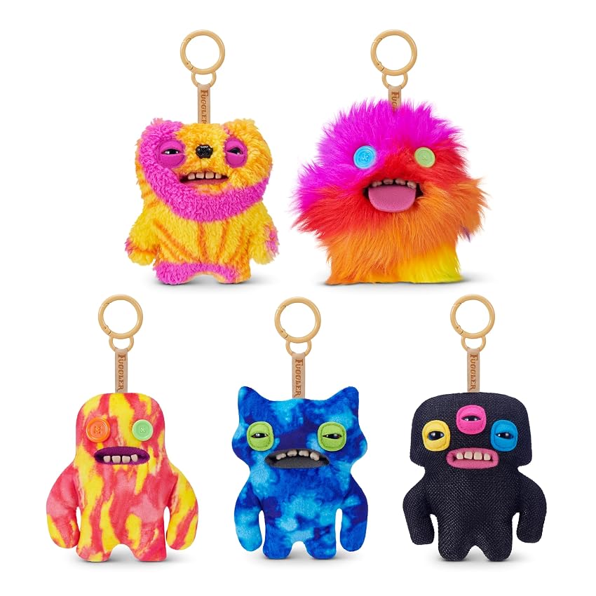 Fuggler 5-Inch Plush Keyring Series 6 5 Pack by ZURU – Giocattolo di peluche Funny
