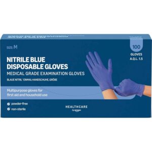 Amazon Basic Care Guanti monouso blu in nitrile