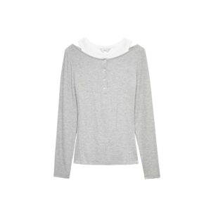 Marks & Spencer Camicia Aderente Grigio Mix 40