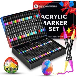 36 Colori Pennarelli Acrilici Doppia Punta