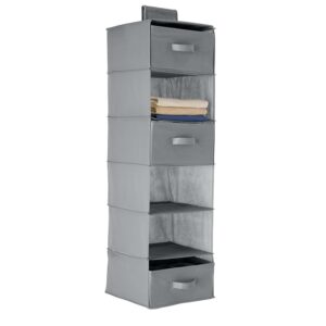 Amazon Basics Scaffale da appendere nell’armadio con 3 cassetti removibili