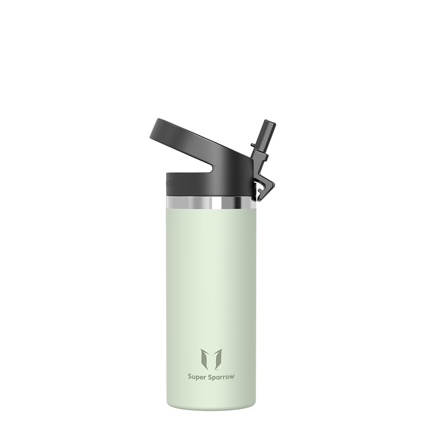 Sparrow Borraccia Termica Bambini 500ml - Borracce Bambini con Cannuccia