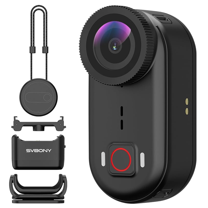 SVBONY SVGo M3 4K Mini Bodycam con Stazione di Ricarica per POV