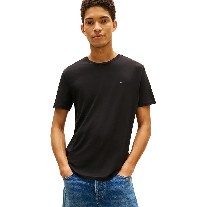 Tommy Jeans Uomo T-Shirt Maniche Corte Confezione da 3 in Cotone
