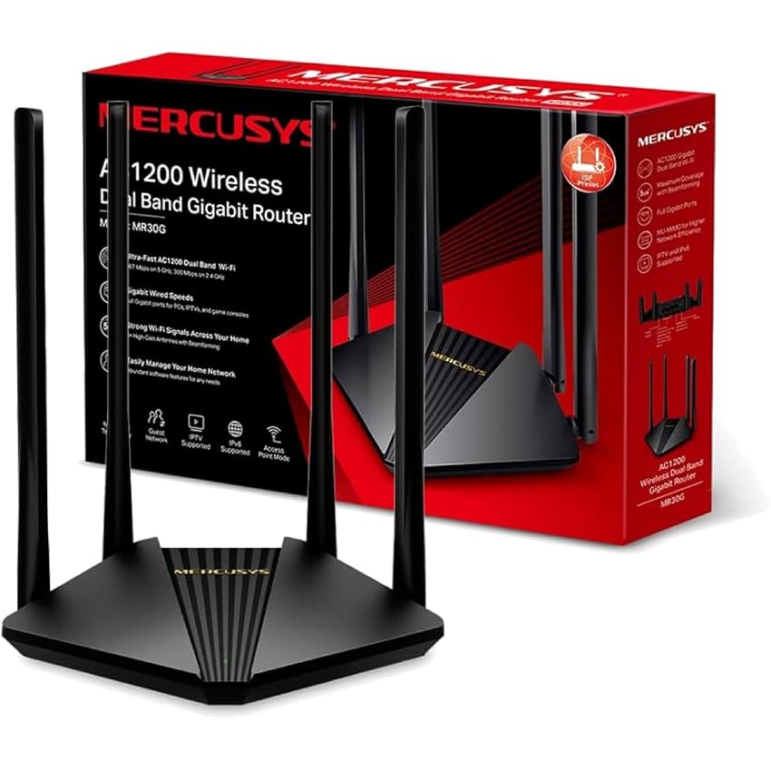 MERCUSYS MR30G Router Wi-Fi AC1200Mbps