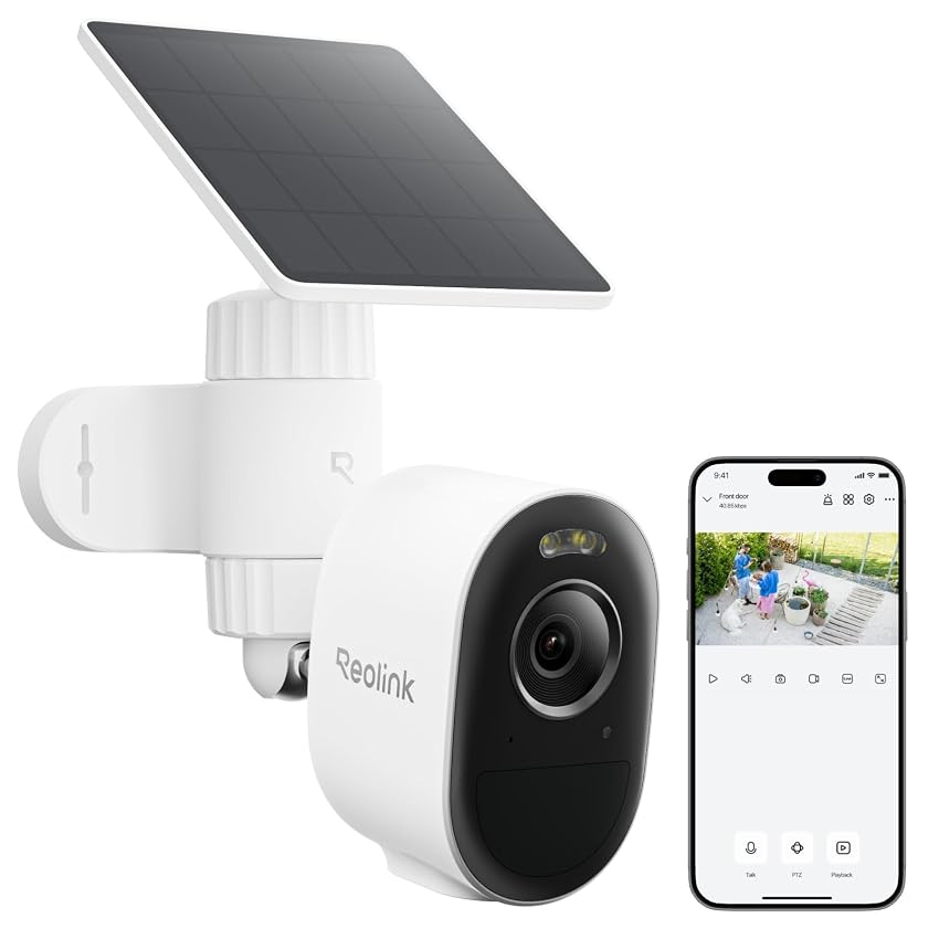 Reolink 2K 5MP Telecamera Wi-Fi da Esterno Senza Fili Batteria Argus 3 Pro