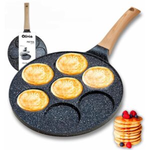 IPEA Padella Pancake 7 STAMPI Antiaderente per Induzione e Gas