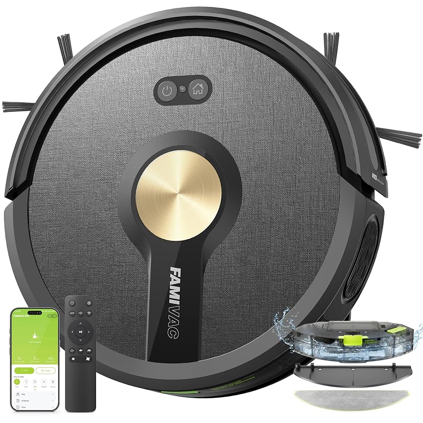 FAMIVAC R10 Robot Aspirapolvere Lavapavimenti 3 in 1