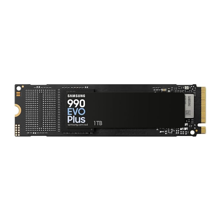 Samsung Memorie MZ-V9S1T0BW 990 EVO Plus SSD Interno da 1TB PCIe Gen 4.0 x4 / 5.0 x2 NVMe 2.0