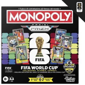 Monopoly Panini Prizm: FIFA World Cup I Jeu de société sur Le thème du Football avec