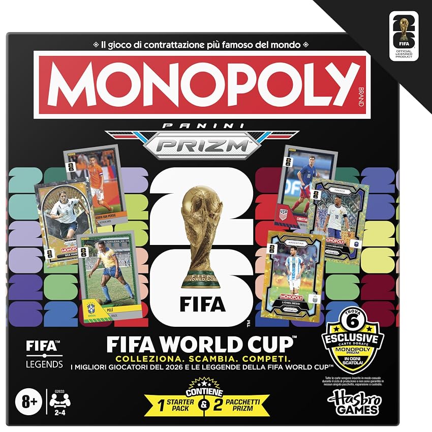 Monopoly Panini Prizm: FIFA World Cup I Jeu de société sur Le thème du Football avec