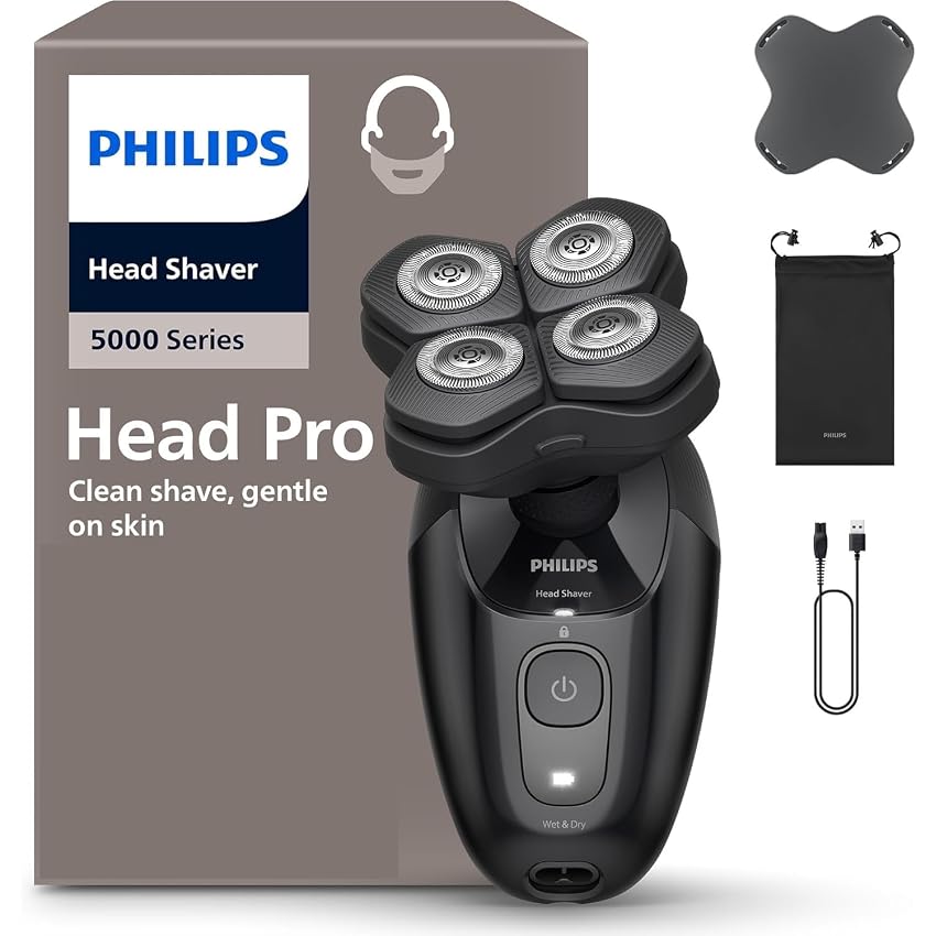 Philips Head Shaver Pro Serie 5000- Rasoio per uomo e donna