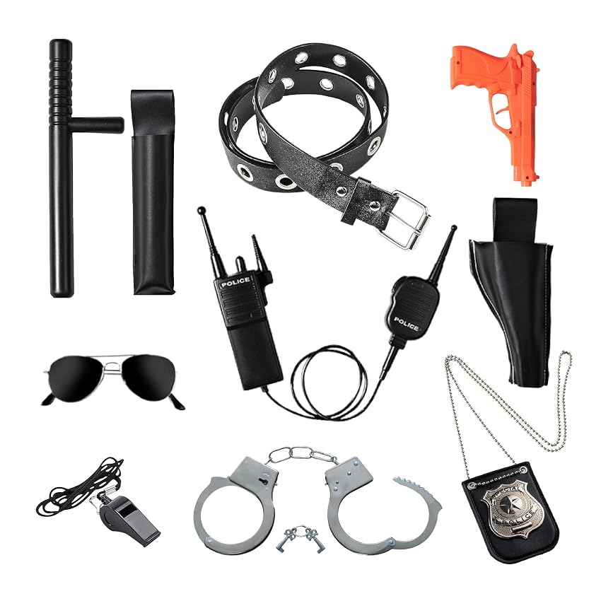 Dress up America Kids Police Agent Pretend Play Set – Accessori Per Costumi Da 10