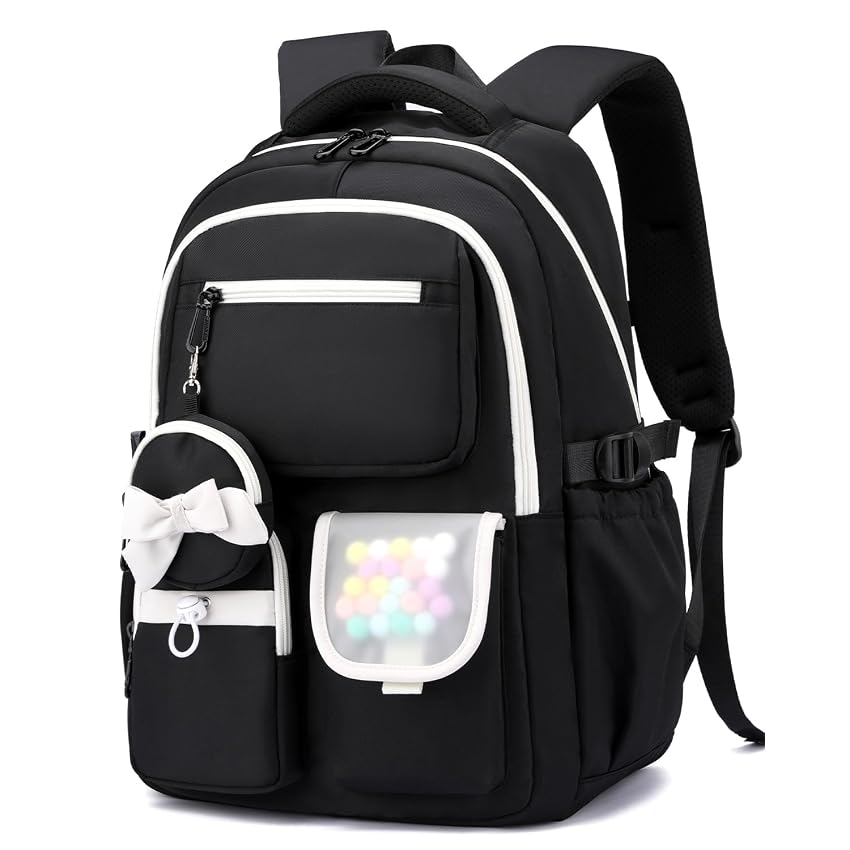 Amythe Zaino per Ragazze Scuola Elementare e Media - Zaino Scuola Grande 30L per Porta PC 15.6"