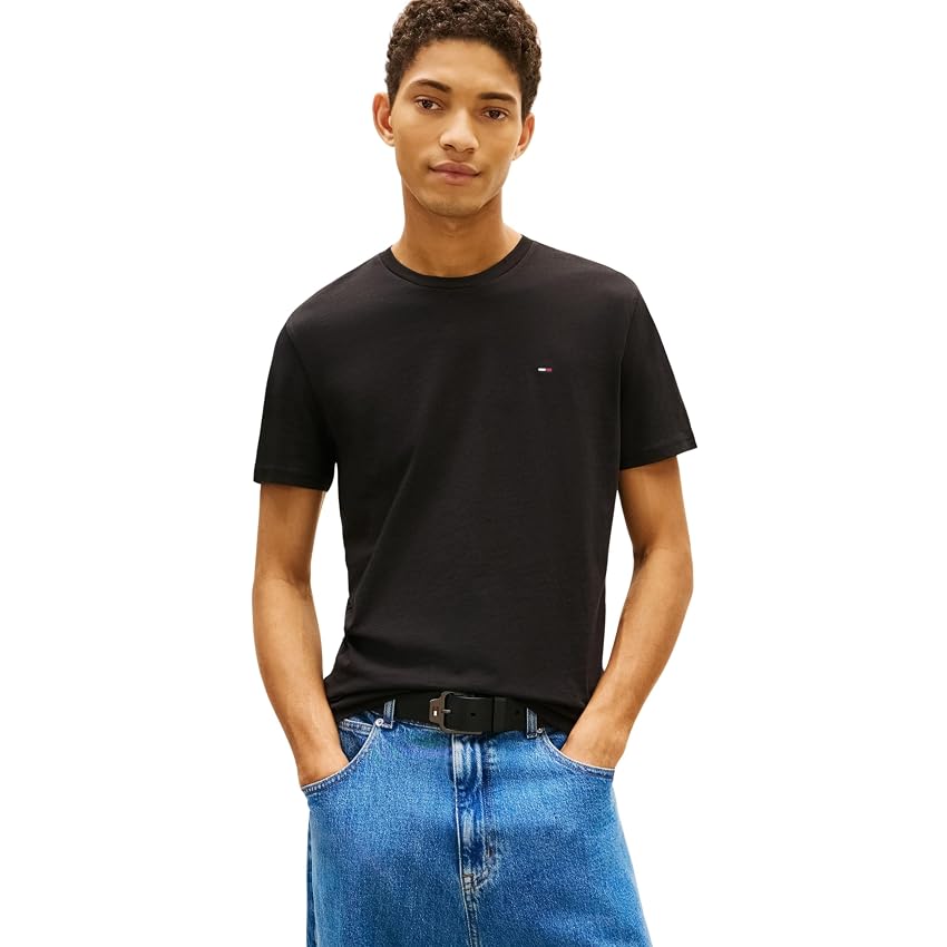 Tommy Jeans Uomo T-Shirt Maniche Corte Confezione da 3 in Cotone