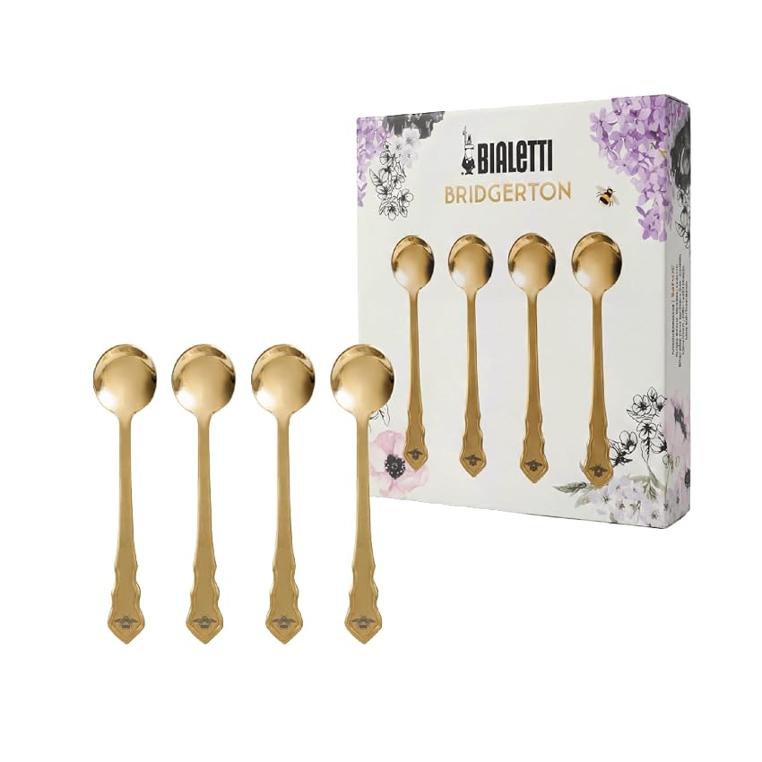 Bialetti - Bridgerton Set 4 cucchiaini dorati