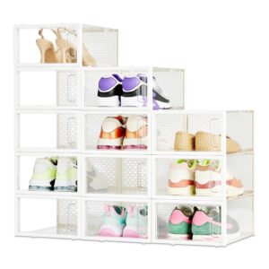 Amazon Basics Scatole per scarpe impilabili e pieghevoli