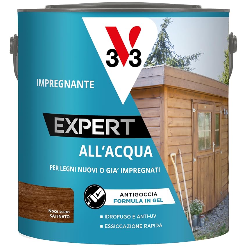 V33 Impregnante all'Acqua Expert Noce Scuro 2