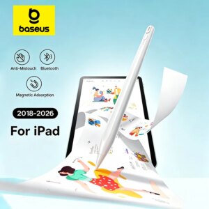 Baseus Penna Stilo Bluetooth di 3a Generazione per Apple Pencil con Rilevamento del Palmo